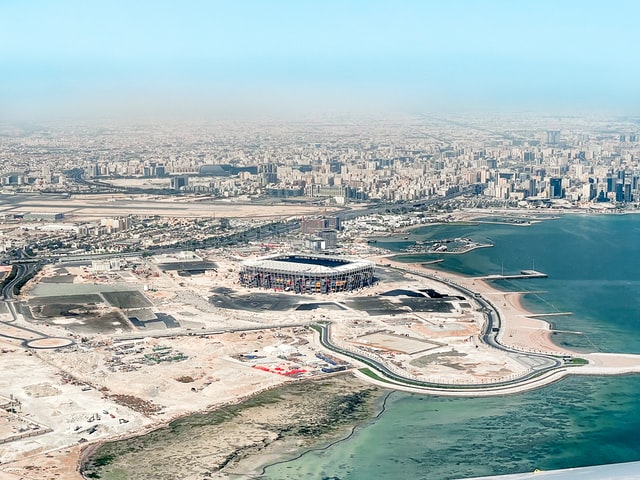 soccer stadium in Doha, Qatar